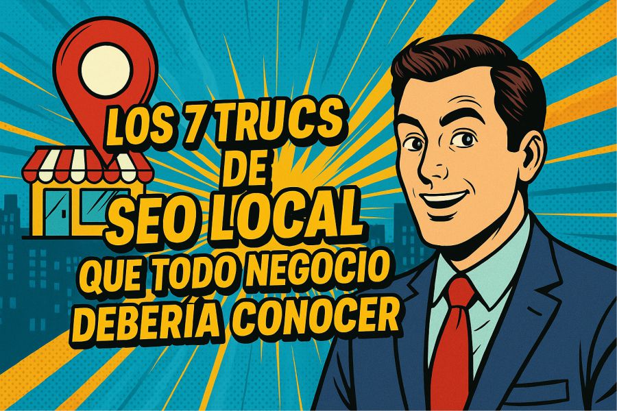 Infografía con los 7 trucos de SEO local más efectivos para negocios